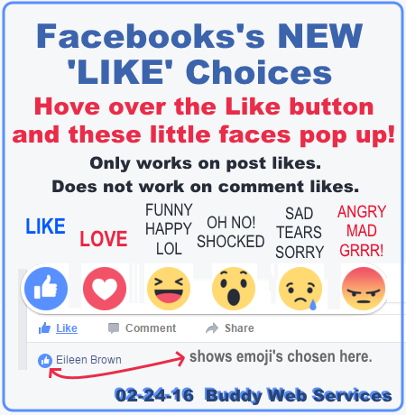 Facebook NEW Like Emoji's!