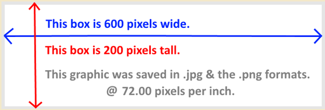 image of box size, example.